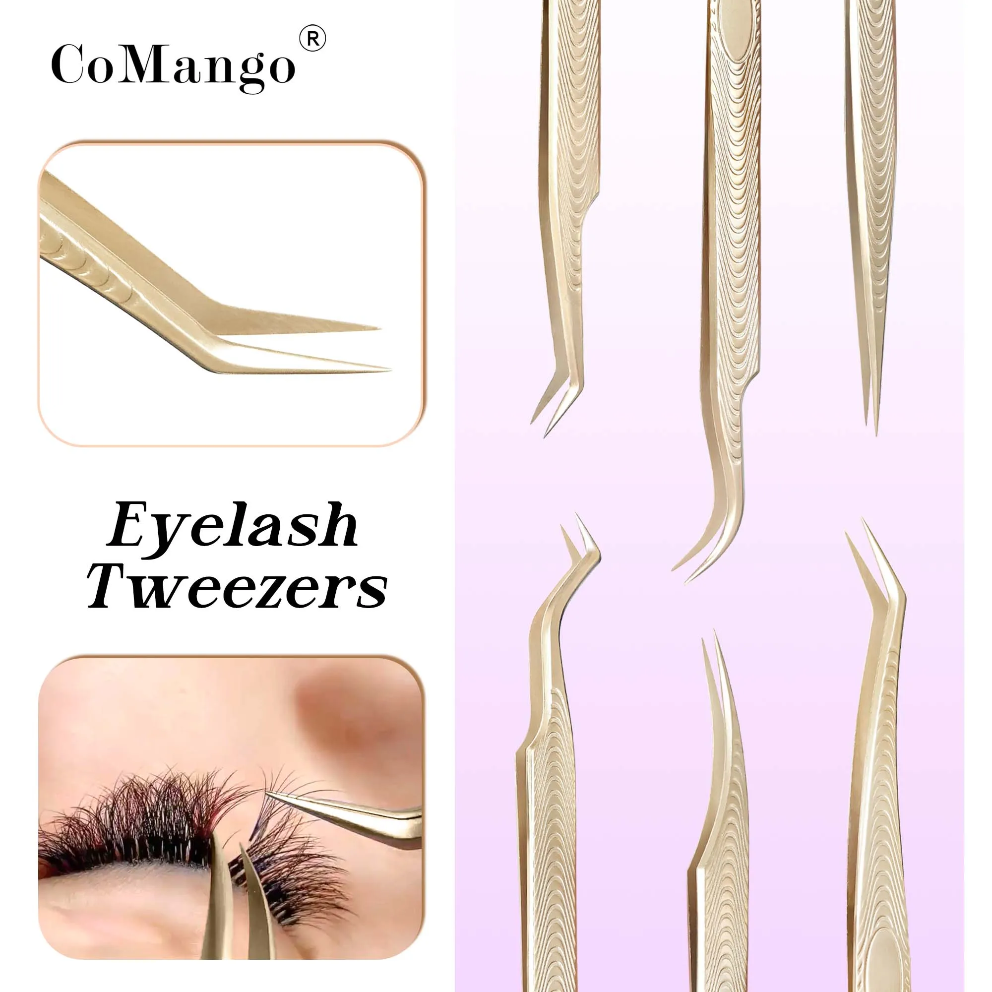 Eyelashes Extensions Tweezers Wood Grain Anti-Slip Premium Gold Stainless Steel Makeup from CoMango
Eyelashes Extensions Tweezers Wood Grain Anti-Slip Premium Gold Stainless Steel Makeup from CoMango