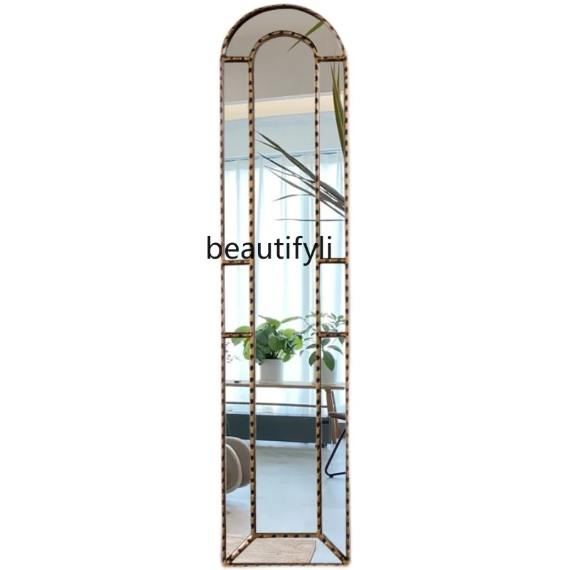 French full-length mirror floor light luxury bedroom home Nordic simple full-length mirror hanging
French full-length mirror floor light luxury bedroom home Nordic simple full-length mirror hanging
