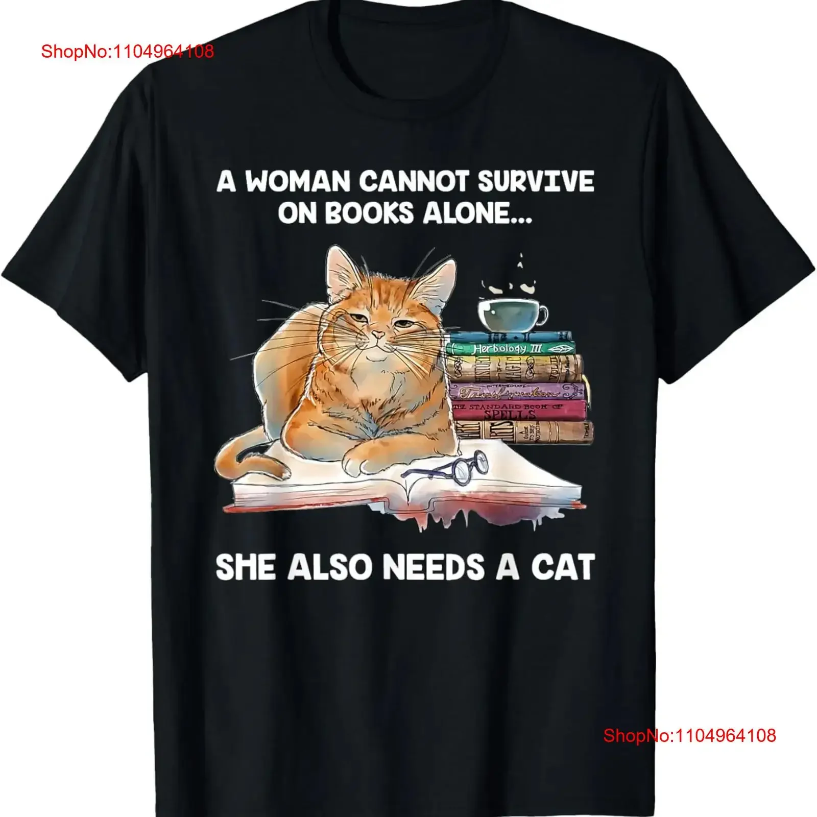 A woman cannot survive on books alone she also needs cat T Shirt vintage Washed streetwear Stylish Top For Everyday Wear
A woman cannot survive on books alone she also needs cat T Shirt vintage Washed streetwear Stylish Top For Everyday Wear