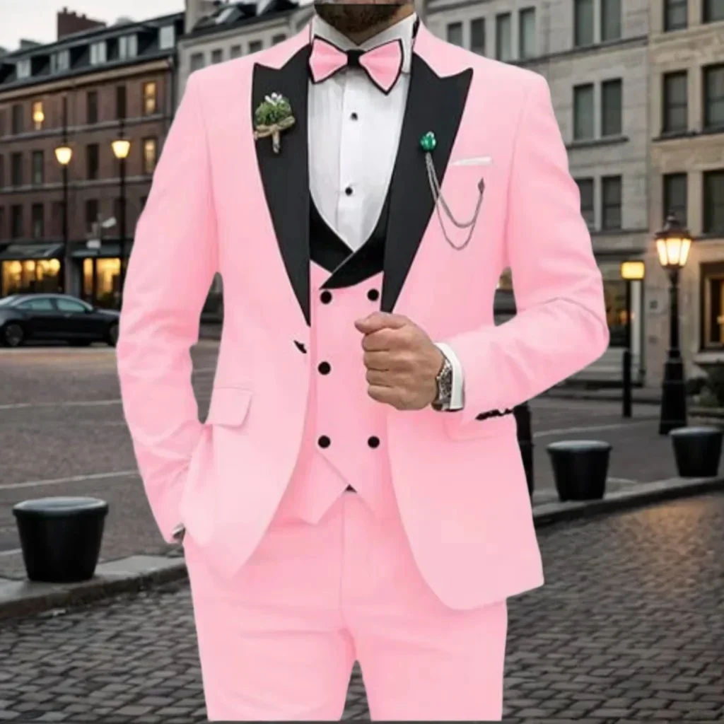 Мужской высококачественный приталенный костюм, элегантная праздничная одежда, полный комплект, выпускной банкетный вечерний костюм жениха, куртка и брюки 
Мужской высококачественный приталенный костюм, элегантная праздничная одежда, полный комплект, выпускной банкетный вечерний костюм жениха, куртка и брюки