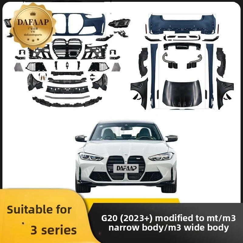 Top quality Applicable 3DepartmentG20Later Stage(2023+) front bumper assembly, rear bumper, side skirts, and grille components
Top quality Applicable 3DepartmentG20Later Stage(2023+) front bumper assembly, rear bumper, side skirts, and grille components