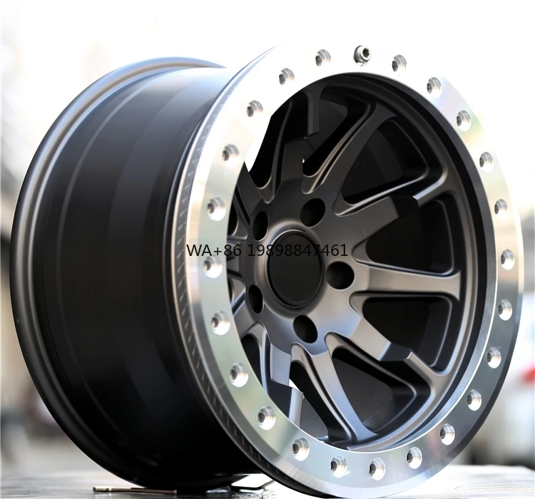 for 17 Inch 6*139.7 5x127 Et-38 -12 Aluminum Alloy Off-Road Beadlock Wheels for Ranger Luxury high-end customization
for 17 Inch 6*139.7 5x127 Et-38 -12 Aluminum Alloy Off-Road Beadlock Wheels for Ranger Luxury high-end customization