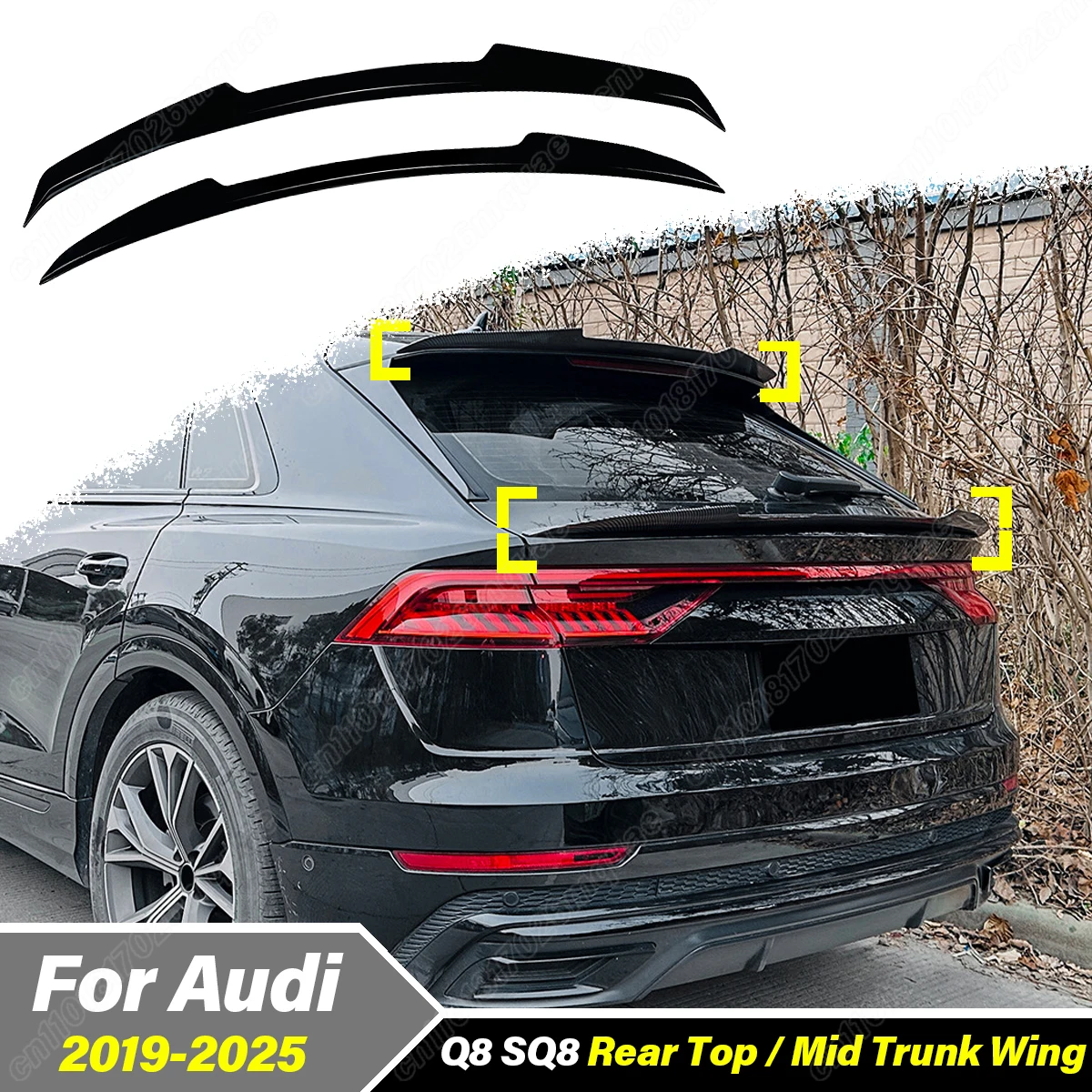 For Audi Q8 SQ8 2019 2020 2021 2022 2023 2024 2025 Automobile Rear Roof/Trunk Spoiler Board Fixed Wing Decoration Accessories
For Audi Q8 SQ8 2019 2020 2021 2022 2023 2024 2025 Automobile Rear Roof/Trunk Spoiler Board Fixed Wing Decoration Accessories