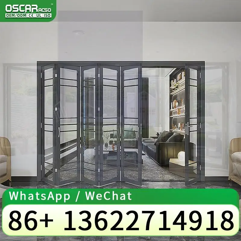 Black Glass BiFold Doors with Thermal Insulation Sliding Folding Design Aluminum Alloy Finish for Chinese Villas Hotels folding
Black Glass BiFold Doors with Thermal Insulation Sliding Folding Design Aluminum Alloy Finish for Chinese Villas Hotels folding