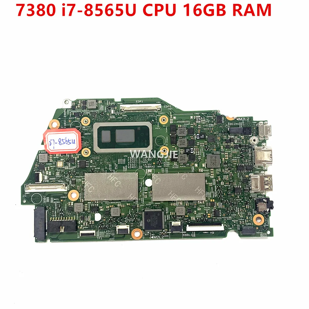17945-1 For Dell Inspiron 7380 Laptop Motherboard With SRFFW i7-8565U CPU 16GB RAM 03KK8G CN-03KK8G 100% Working
17945-1 For Dell Inspiron 7380 Laptop Motherboard With SRFFW i7-8565U CPU 16GB RAM 03KK8G CN-03KK8G 100% Working