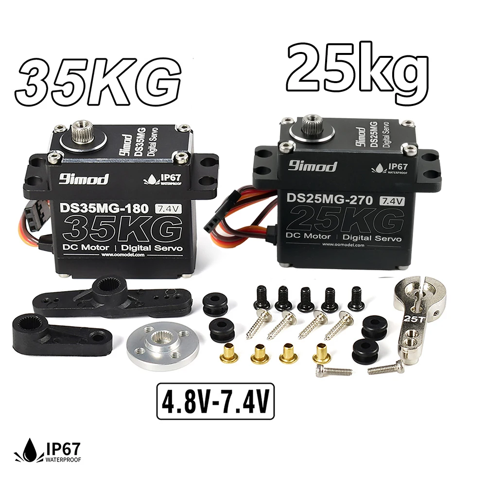 Digital Servo 25kg/35kg Metal Gear Iron Core 180°/270° /360° Waterproof Motor Servos For Rc Car Crawler Scx10 1/8 コン サーボ
Digital Servo 25kg/35kg Metal Gear Iron Core 180°/270° /360° Waterproof Motor Servos For Rc Car Crawler Scx10 1/8 コン サーボ