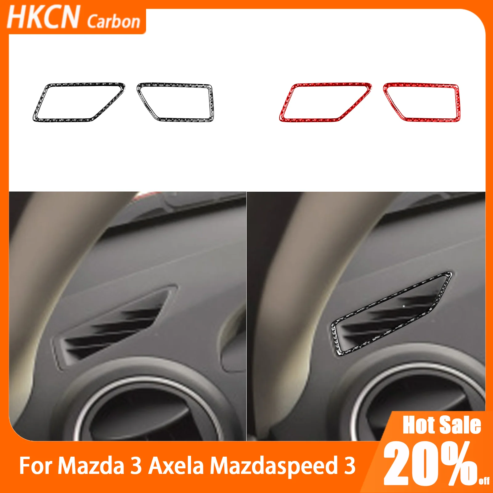 For Mazda 3 Axela Mazdaspeed 3 2010—2013 Carbon Fiber Dashboard Defogging Air Vent Car Accessories Interior Cover Trim Sticker
For Mazda 3 Axela Mazdaspeed 3 2010—2013 Carbon Fiber Dashboard Defogging Air Vent Car Accessories Interior Cover Trim Sticker
