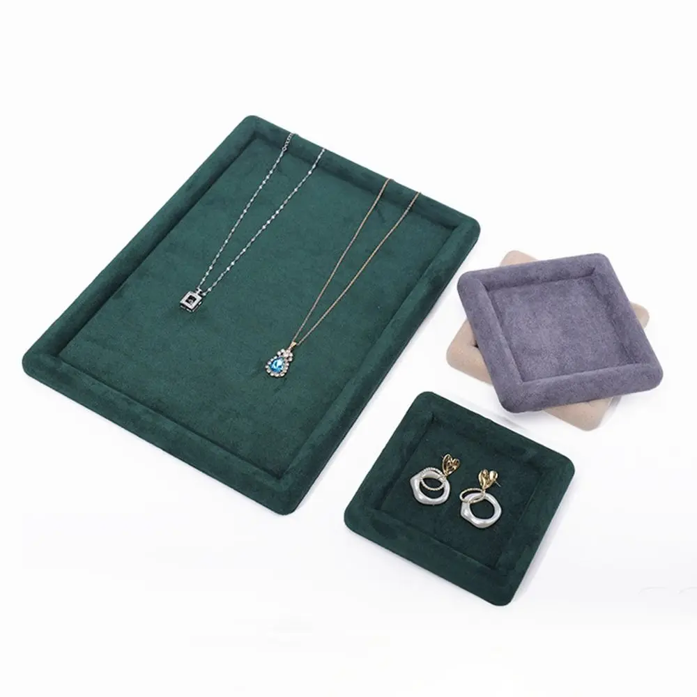 Velvet Jewelry Display Tray Solid Color Exquisite Jewelry Storage Tray Luxury Blank Box Jewelry Tray Show Stand
Velvet Jewelry Display Tray Solid Color Exquisite Jewelry Storage Tray Luxury Blank Box Jewelry Tray Show Stand