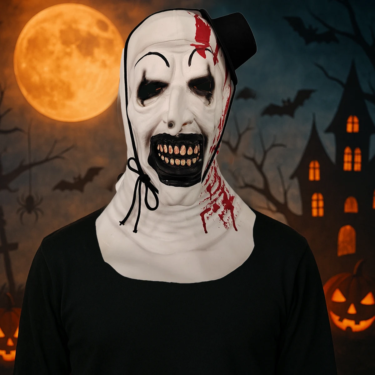 Латексная маска клоуна ужасов на Хэллоуин, ролевой реквизит, костюмная маска COS, украшение дома с привидениями, комната для побега, идеальный подарок
Латексная маска клоуна ужасов на Хэллоуин, ролевой реквизит, костюмная маска COS, украшение дома с привидениями, комната для побега, идеальный подарок