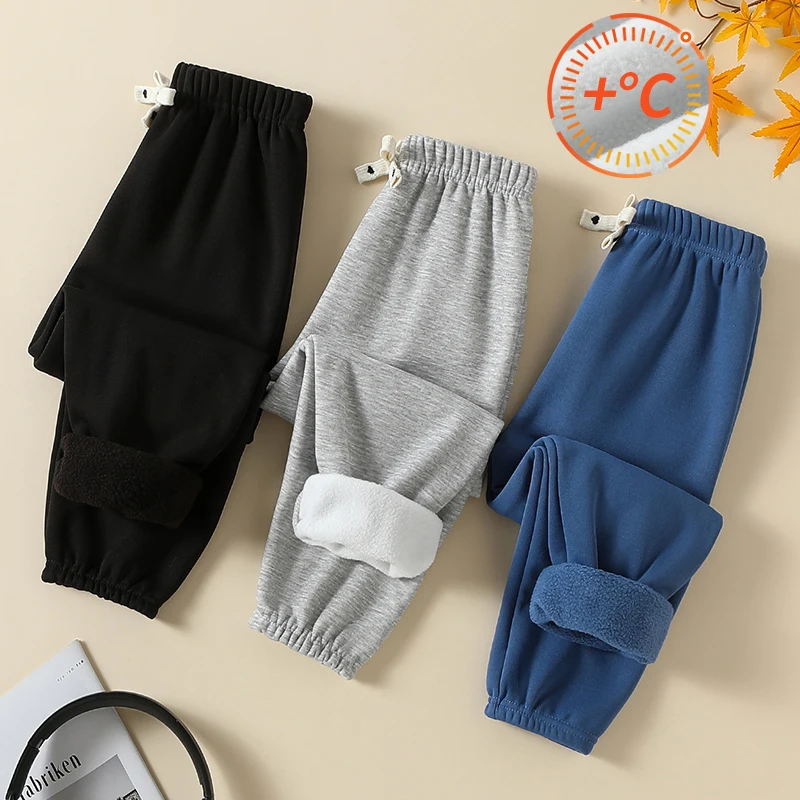 2/3-piece Set Of Autumn/Winter Children's Thick Warm Casual Sweatpants With Fleece For Boys And Girls Sports Running Harem Pants
2/3-piece Set Of Autumn/Winter Children's Thick Warm Casual Sweatpants With Fleece For Boys And Girls Sports Running Harem Pants