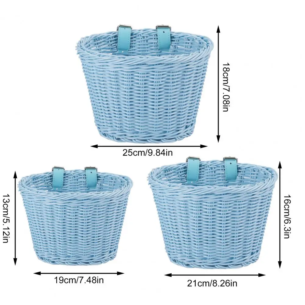 Plastic Bicycle Basket Kids Bicycle Front Wicker Basket With Adjustable Strap Balance Bike Handmade Rattan Woven Bike Accessory
Plastic Bicycle Basket Kids Bicycle Front Wicker Basket With Adjustable Strap Balance Bike Handmade Rattan Woven Bike Accessory