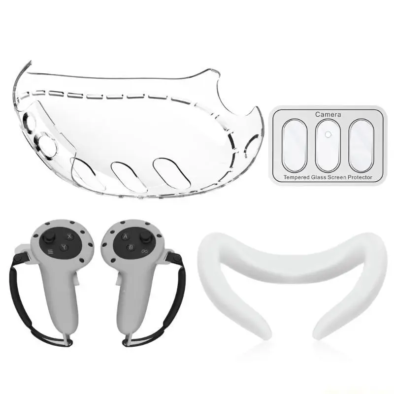 F62C Comprehensive Accessory Pack for VR Headset and Handles Grip Cover Cap Silicone Face Mask Comprehensive Protect
F62C Comprehensive Accessory Pack for VR Headset and Handles Grip Cover Cap Silicone Face Mask Comprehensive Protect
