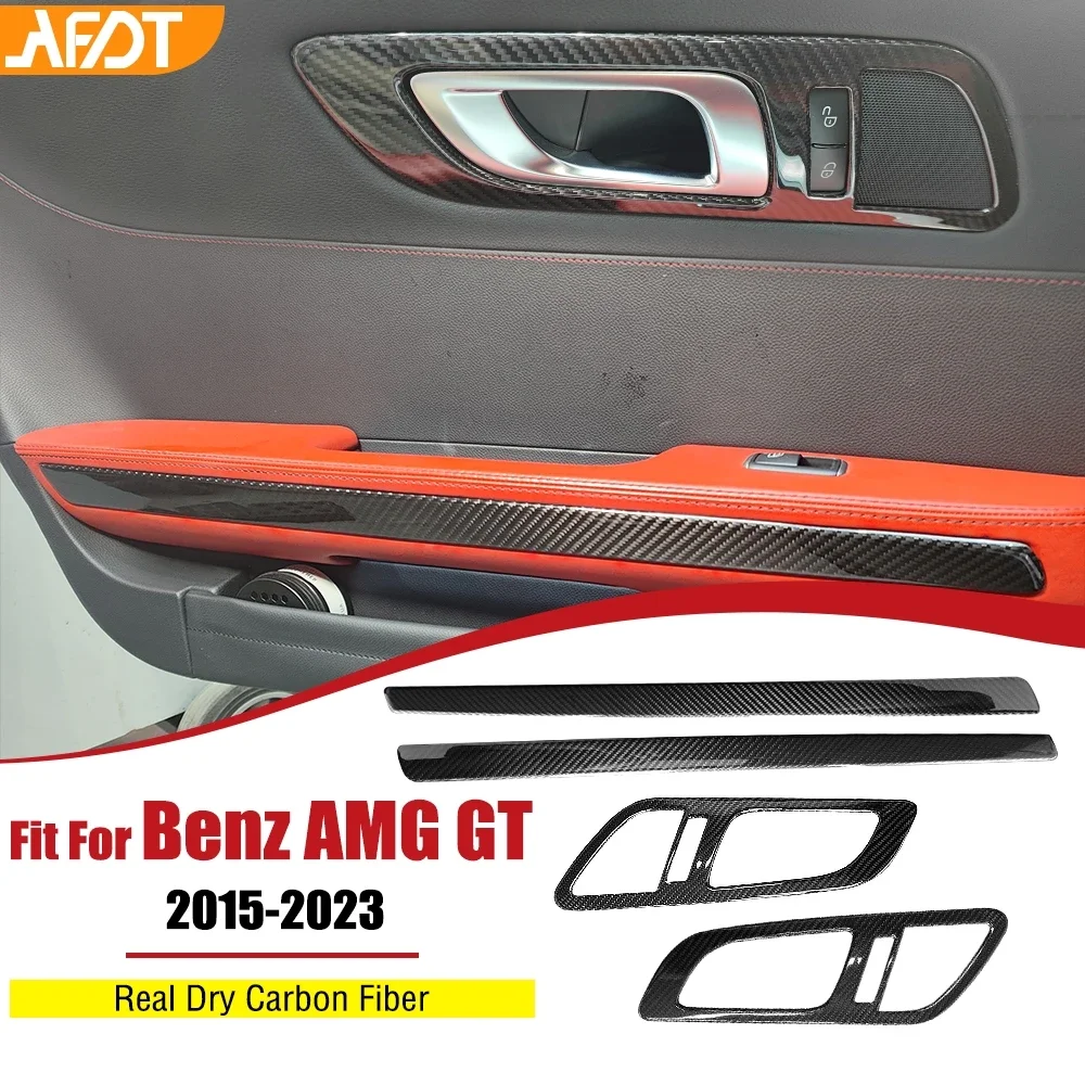 AFDT For Mercedes Benz AMG GT Carbon Fiber Interior Door Panel Trim Handle Frame Cover Stickers GTS GTR C190 R190 2019-2023
AFDT For Mercedes Benz AMG GT Carbon Fiber Interior Door Panel Trim Handle Frame Cover Stickers GTS GTR C190 R190 2019-2023