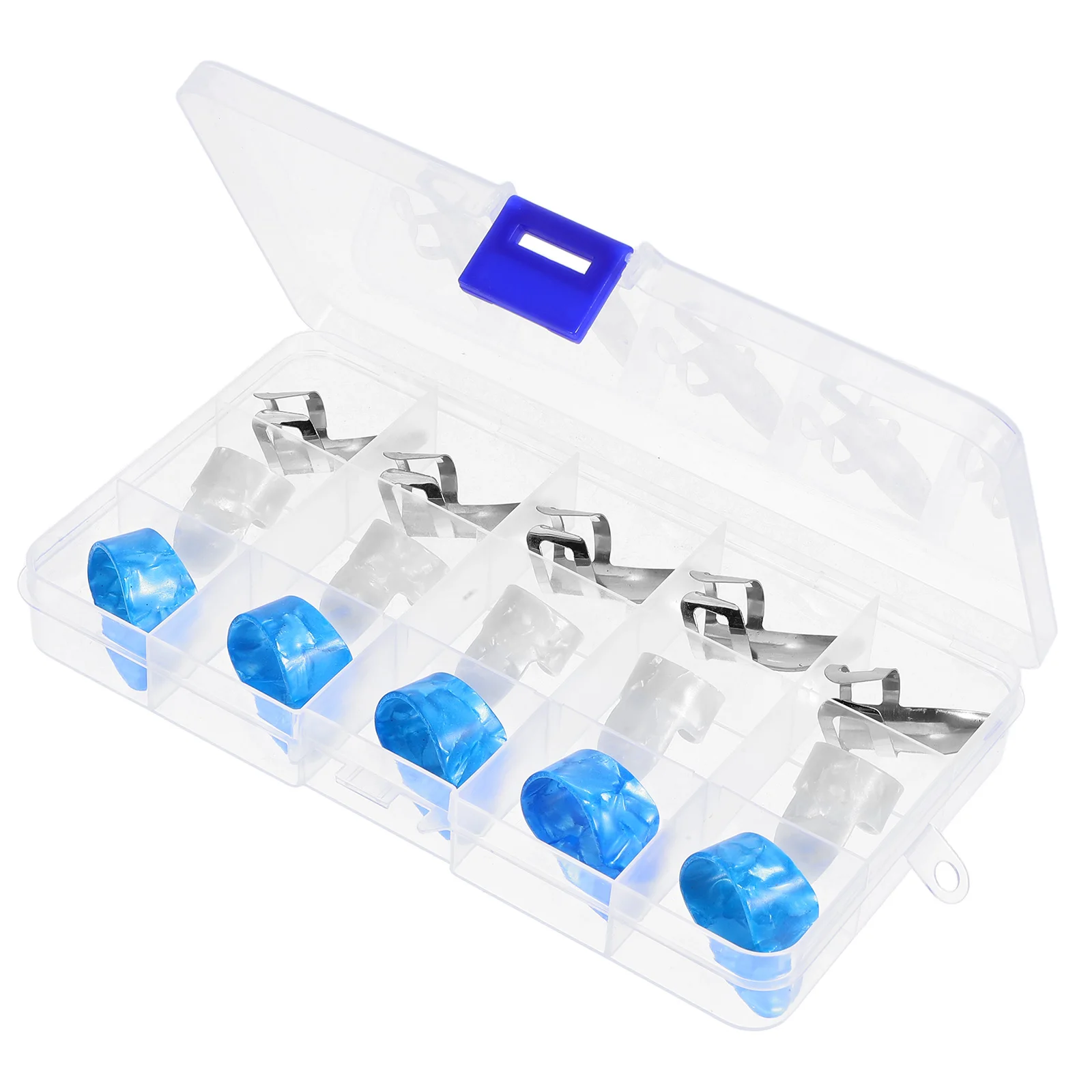 15pcs Stainless Steel Thumb Finger Lightweight Ultra Thin Durable Storage Box Included Finger Picks Thumb Picks For 
15pcs Stainless Steel Thumb Finger Lightweight Ultra Thin Durable Storage Box Included Finger Picks Thumb Picks For
