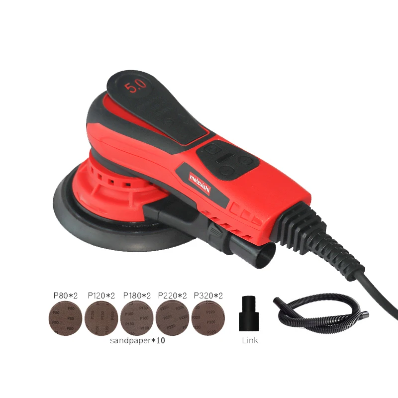 Brushless Electric Orbital Sander Random 2023 New Design 6 Inches 350W 5.0mm & 2.5mm Electric Obm 1.4 150mm 50/60HZ
Brushless Electric Orbital Sander Random 2023 New Design 6 Inches 350W 5.0mm & 2.5mm Electric Obm 1.4 150mm 50/60HZ