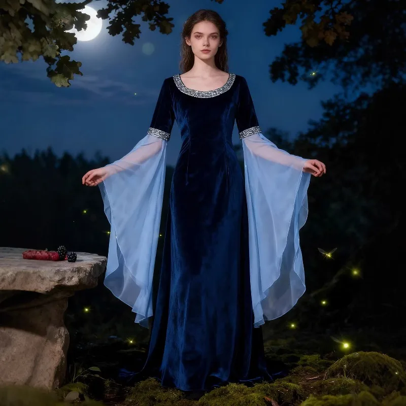 Lord of the Rings Elf Princess Cosplay Costume Medieval Renaissance Gown Arwen Galadriel Dress Halloween Party Outfit
Lord of the Rings Elf Princess Cosplay Costume Medieval Renaissance Gown Arwen Galadriel Dress Halloween Party Outfit