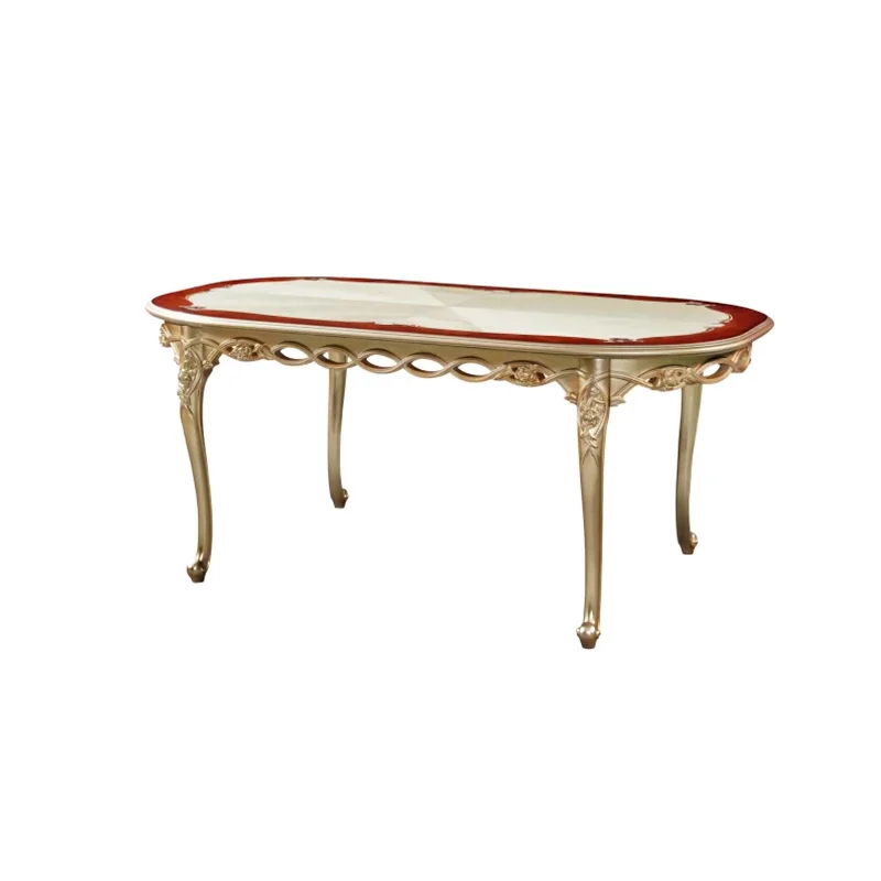 Solid wood long dining table European-style villa large flat dining table and chairs
Solid wood long dining table European-style villa large flat dining table and chairs