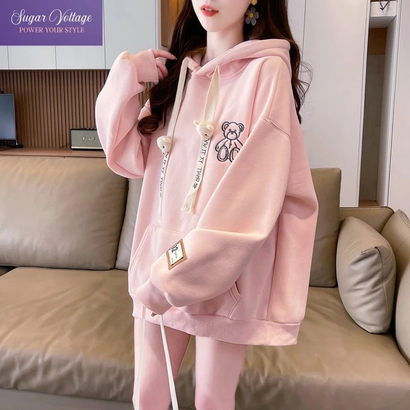 Japanese Kawaii Bear Hoodie Women 2025 Spring Autumn Japanese Korean Style Loose Oversized Thin Sweatshirt Cute Hooded Jacket
Japanese Kawaii Bear Hoodie Women 2025 Spring Autumn Japanese Korean Style Loose Oversized Thin Sweatshirt Cute Hooded Jacket