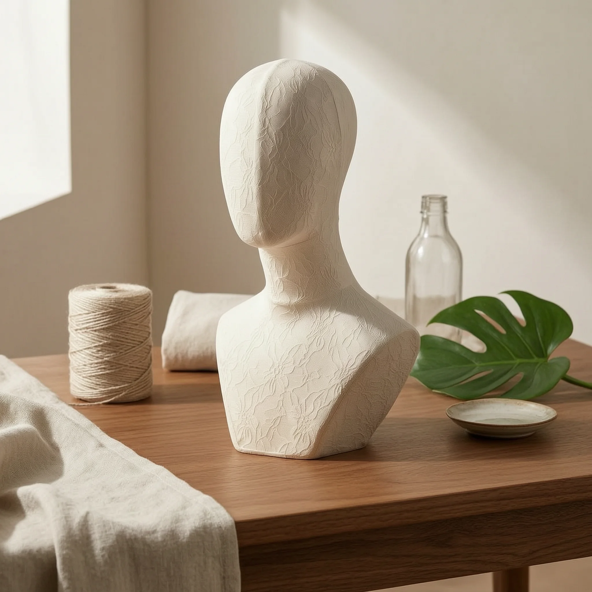Mannequin Head Stand Easy Assembly Hat Display Head Stable Base Textile-Covered
Mannequin Head Stand Easy Assembly Hat Display Head Stable Base Textile-Covered