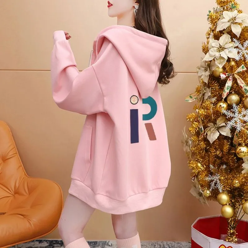Female Hooded Top With Orint On Novelty Y2k Vintage Coat 2000s Japanese Streetwear Basic Women's Hoodies Sweatshirts Full Zip Up
Female Hooded Top With Orint On Novelty Y2k Vintage Coat 2000s Japanese Streetwear Basic Women's Hoodies Sweatshirts Full Zip Up