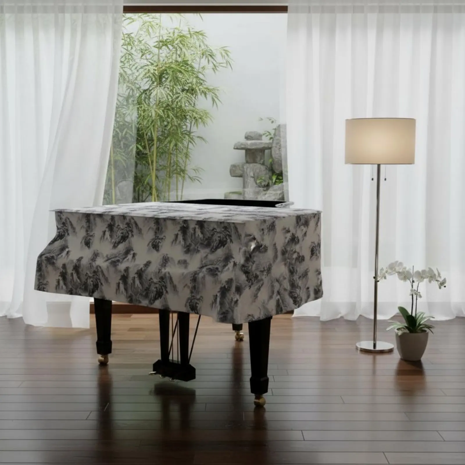 Flannel Piano Dust Cover Scalloped Border Cotton Piano Cover for Indoor
Flannel Piano Dust Cover Scalloped Border Cotton Piano Cover for Indoor