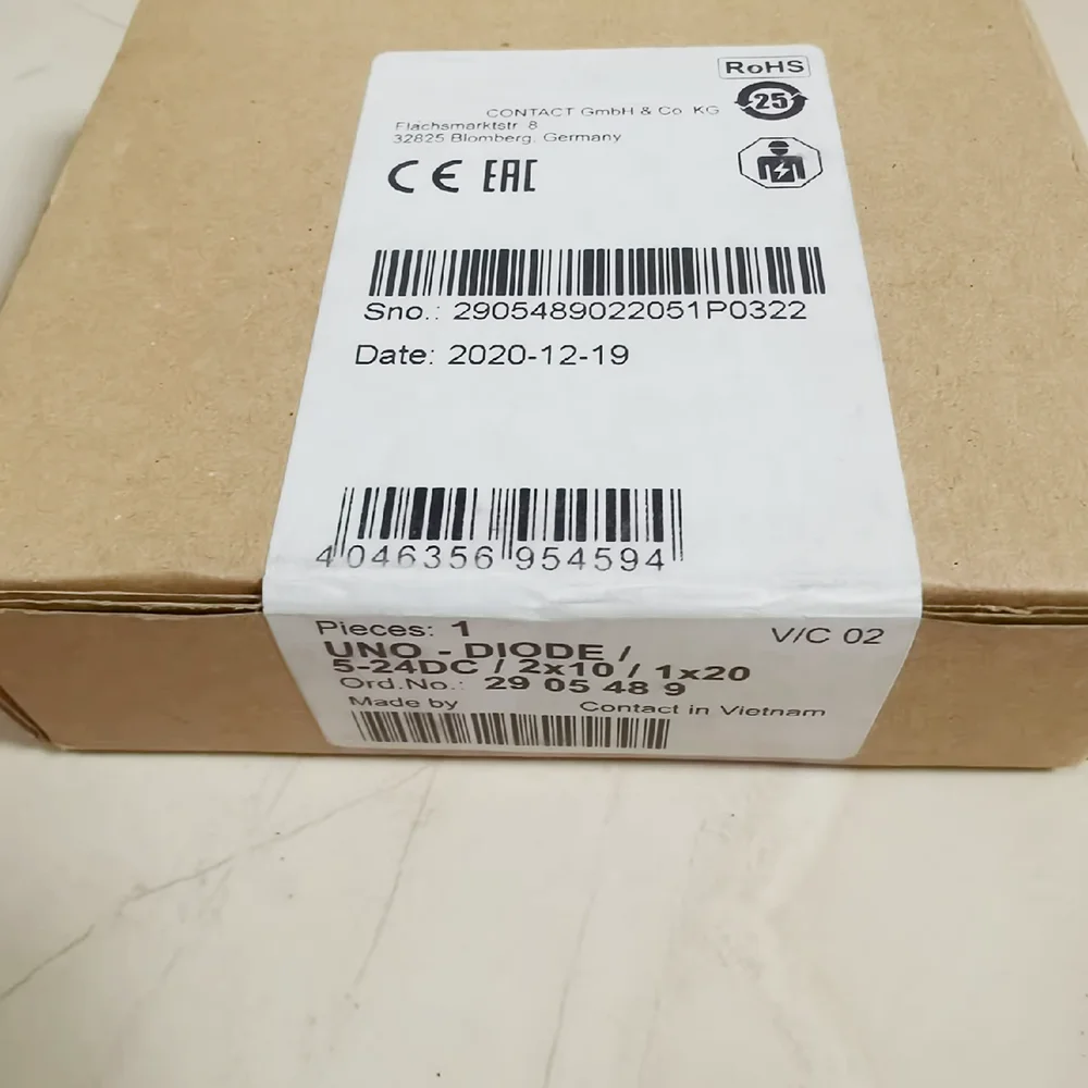 UNO-DIODE/5-24DC/2X10/1X20-2905489 UNO POWER Diodes Redundancy Module 2905489
UNO-DIODE/5-24DC/2X10/1X20-2905489 UNO POWER Diodes Redundancy Module 2905489