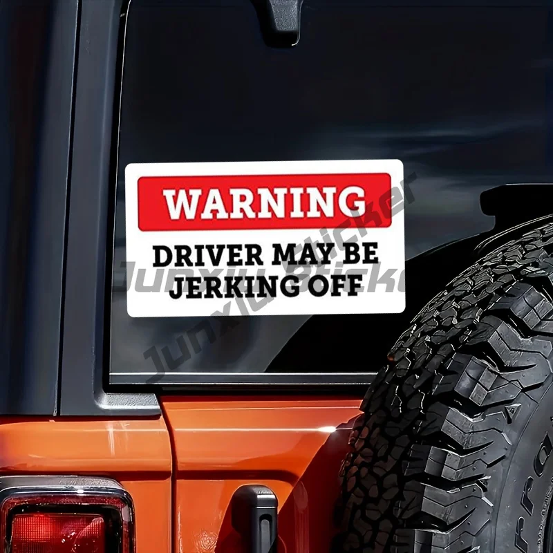 Stickers -Funny Warning Driver May Be Jerking Off Bumper Sticker Vinyl Decal
Stickers -Funny Warning Driver May Be Jerking Off Bumper Sticker Vinyl Decal