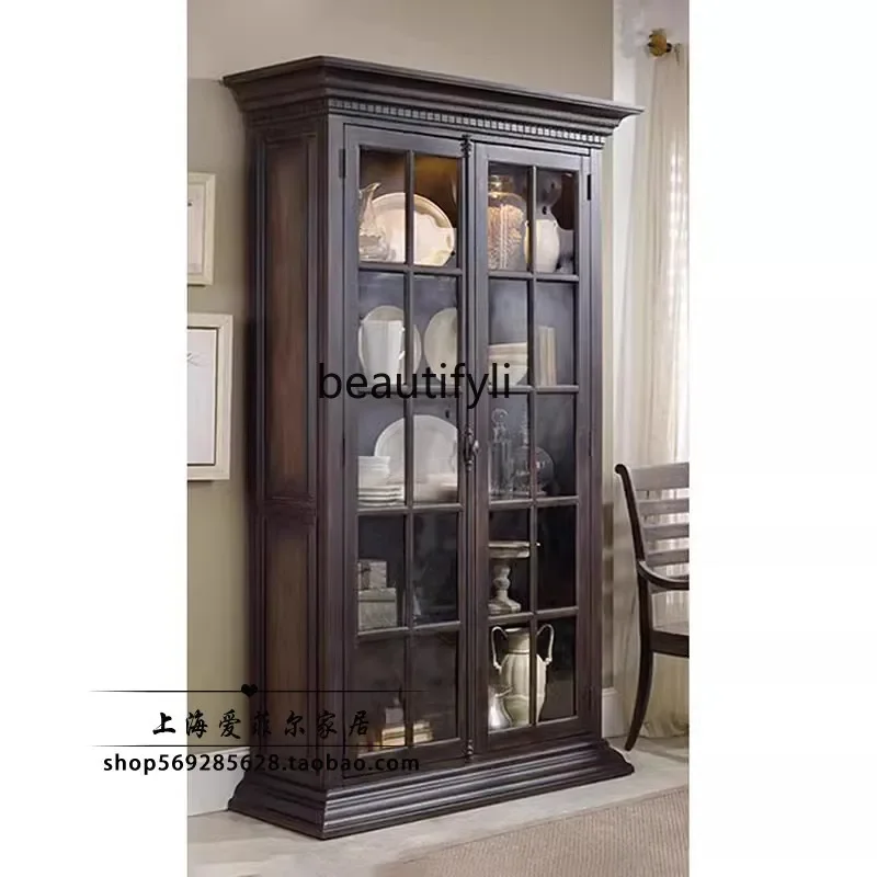 A55 American solid wood wine cabinet dining side locker display multi-functional storage cabinet two doors dustproof
A55 American solid wood wine cabinet dining side locker display multi-functional storage cabinet two doors dustproof