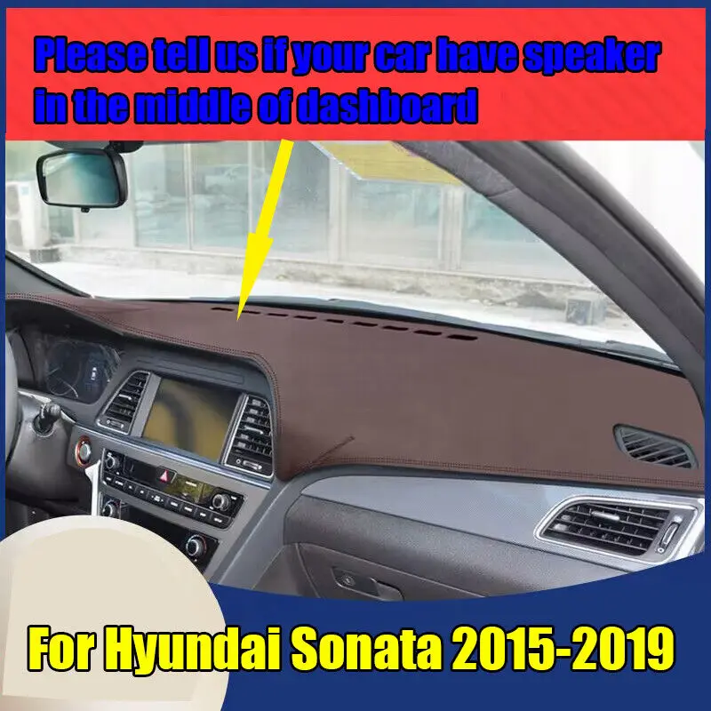 Для Hyundai Sonata 2015-19 коричневый кожаный защитный коврик для приборной панели
Для Hyundai Sonata 2015-19 коричневый кожаный защитный коврик для приборной панели