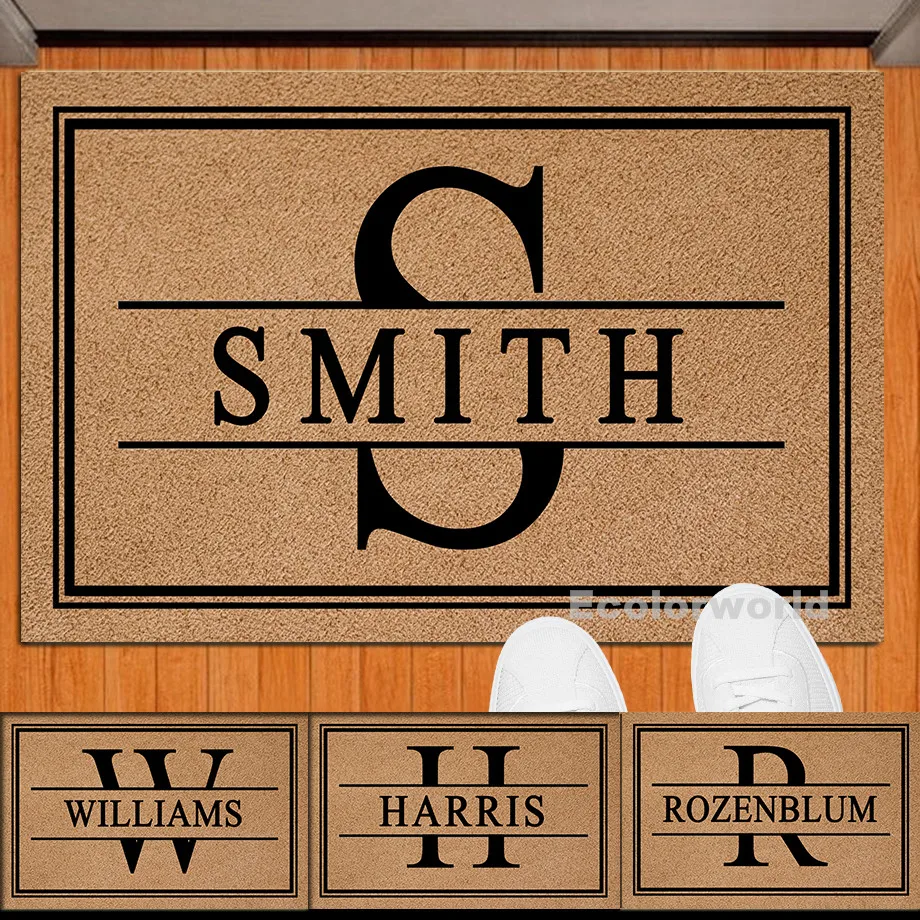 Personalized Doormat with Family Name Custom Welcome Mat PVC Outdoor Front Door Mat Rug Housewarming Gift Home Decor
Personalized Doormat with Family Name Custom Welcome Mat PVC Outdoor Front Door Mat Rug Housewarming Gift Home Decor