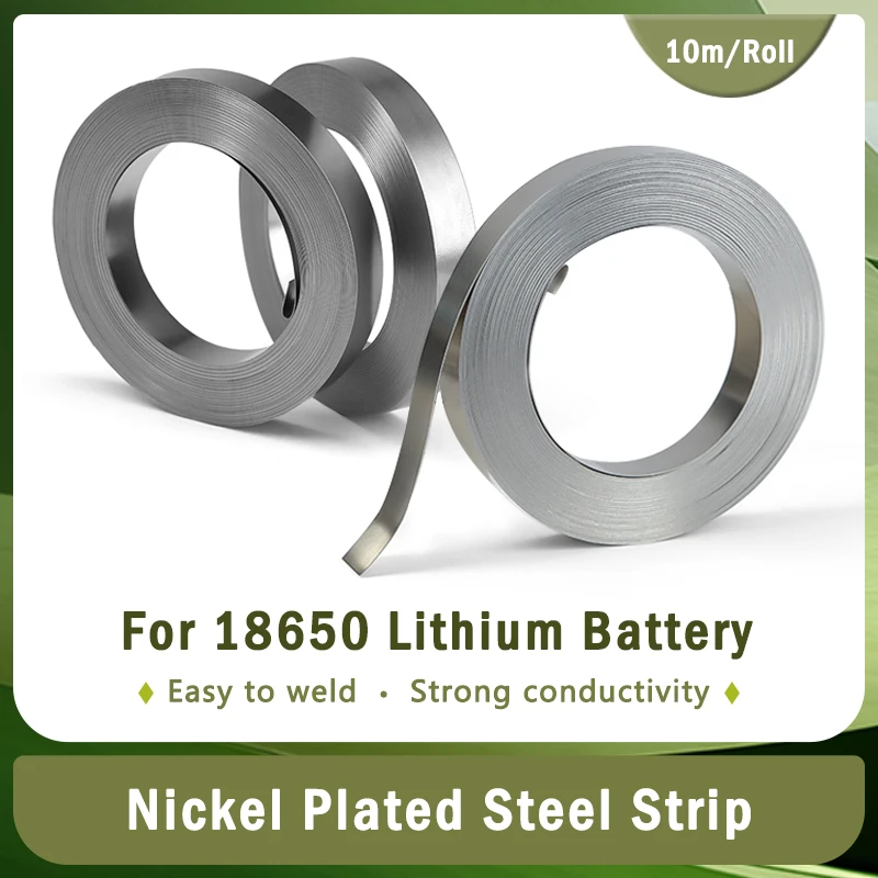 18650 Li-ion Battery 10m/Roll Nickel Sheet Plate Nickel Plated Steel Belt Strip Connector Spot Welding Machine Battery Welders
18650 Li-ion Battery 10m/Roll Nickel Sheet Plate Nickel Plated Steel Belt Strip Connector Spot Welding Machine Battery Welders