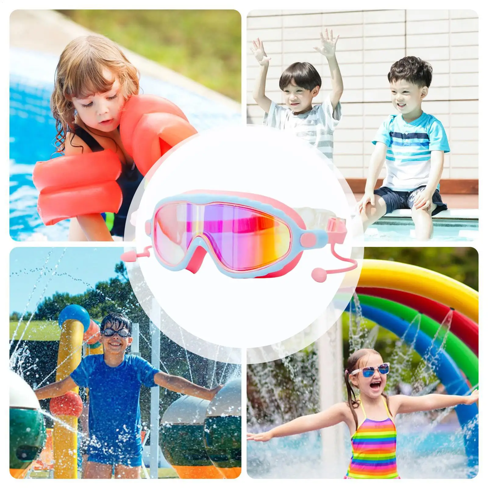 Kids Goggles for Swimming Anti-Fog UV Protection Youth Swim Glasses for Diving Holiday Surfing Pool River Vacation Summer
Kids Goggles for Swimming Anti-Fog UV Protection Youth Swim Glasses for Diving Holiday Surfing Pool River Vacation Summer