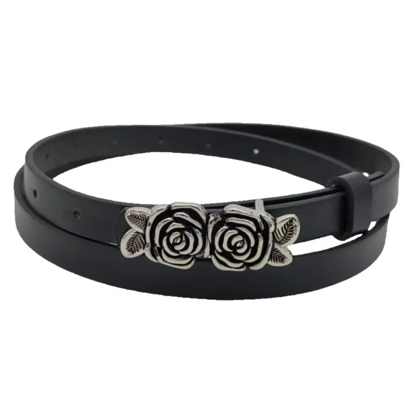 New Women's Thin Belt Decorated Dress Fashion Simple Versatile Jeans Accessories Waist Small Belt Black
New Women's Thin Belt Decorated Dress Fashion Simple Versatile Jeans Accessories Waist Small Belt Black