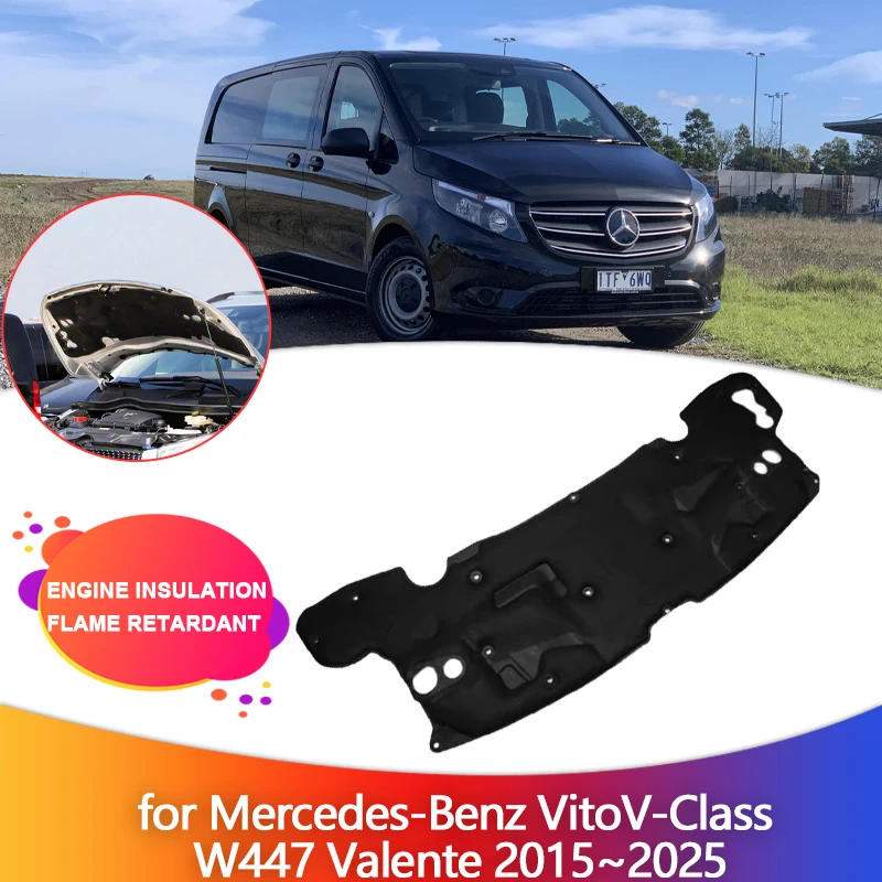 Car Engine Insulation for Mercedes-Benz VitoV-Class W447 Valente 2015~2025 Hood Heat Sound Cotton Soundproof Cover Accessories
Car Engine Insulation for Mercedes-Benz VitoV-Class W447 Valente 2015~2025 Hood Heat Sound Cotton Soundproof Cover Accessories