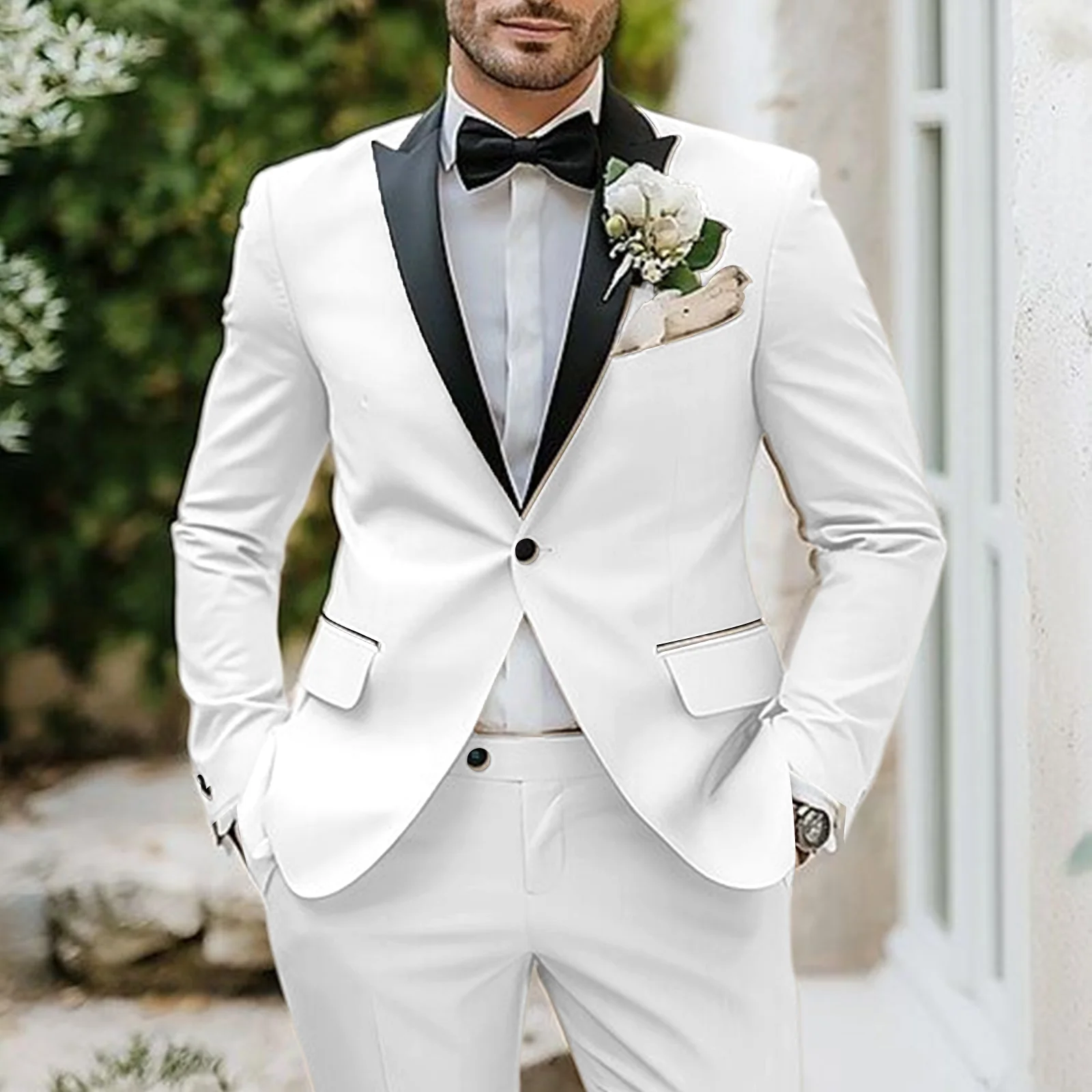 Свадебный мужской костюм Slim Fit, однотонный смокинг с остроконечными лацканами, костюм из двух предметов для мужчин, повседневные пиджаки и брюки Chaquetas De Traje Ropa Hombre
Свадебный мужской костюм Slim Fit, однотонный смокинг с остроконечными лацканами, костюм из двух предметов для мужчин, повседневные пиджаки и брюки Chaquetas De Traje Ropa Hombre