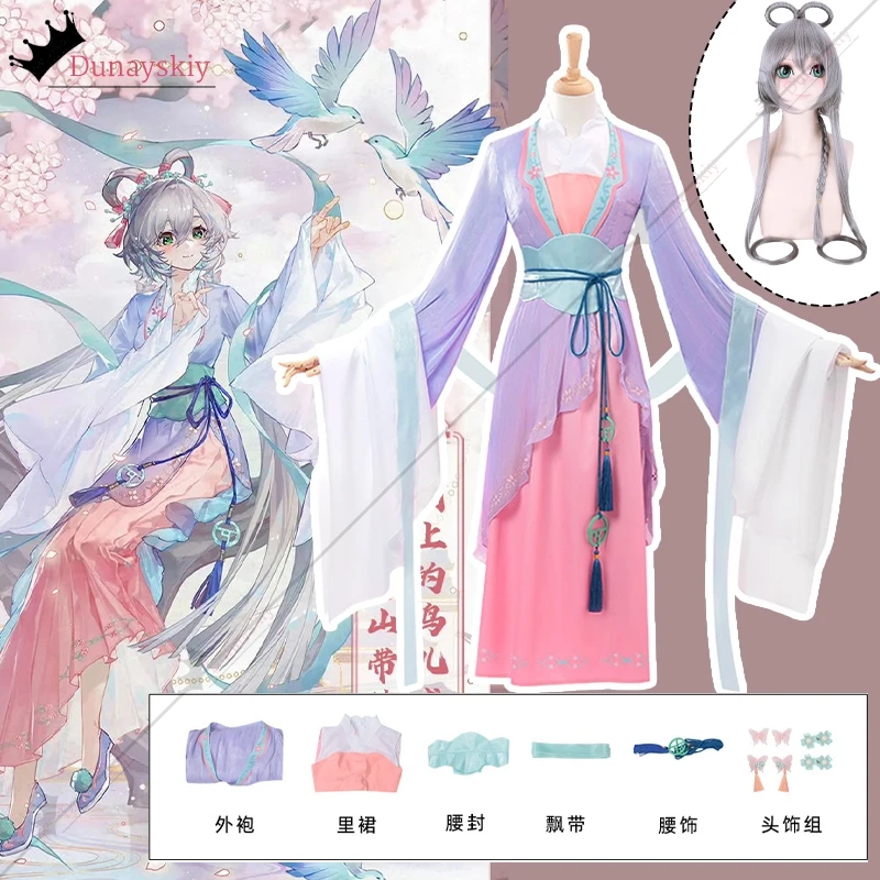 Luo Tianyi Косплей Костюм Аниме Luo Tianyi Фиолетовый Розовый Hanfu Женский Костюм Платье Ролевые Вечерние Наряды Парик Опора Костюмы
Luo Tianyi Косплей Костюм Аниме Luo Tianyi Фиолетовый Розовый Hanfu Женский Костюм Платье Ролевые Вечерние Наряды Парик Опора Костюмы