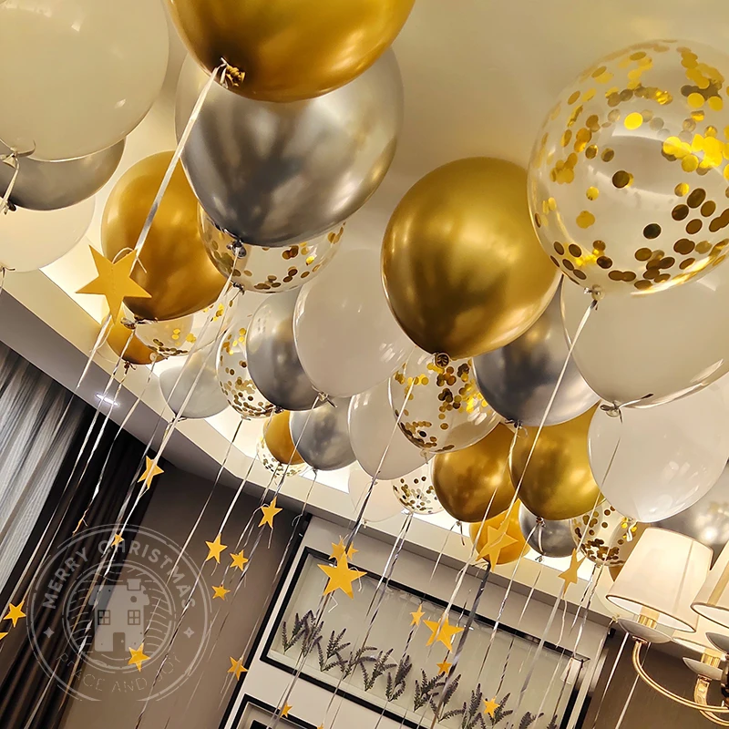 10Pcs 20Pcs Golden Confetti Balloons Chrome Metal Gold White Helium Balloon Birthday Party Wedding Christmas New Year Decoration
10Pcs 20Pcs Golden Confetti Balloons Chrome Metal Gold White Helium Balloon Birthday Party Wedding Christmas New Year Decoration