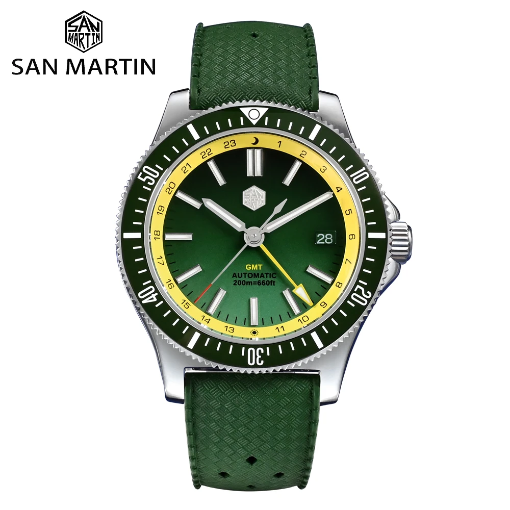 San Martin Design 41mm Men Sports Diver Watch NH34 Stainless Steel Automatic Mechanical Watches Waterproof 20bar Luminous SN0119
San Martin Design 41mm Men Sports Diver Watch NH34 Stainless Steel Automatic Mechanical Watches Waterproof 20bar Luminous SN0119