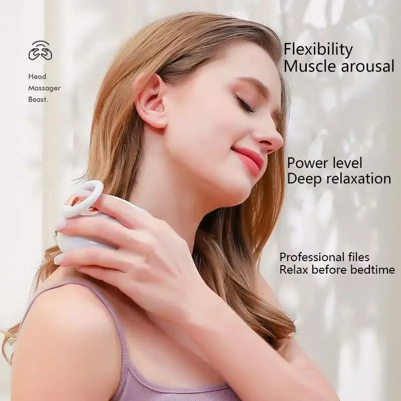 Portable electric head massage and kneading vibration multi-function scalp massager
Portable electric head massage and kneading vibration multi-function scalp massager