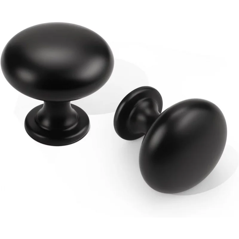 50-Pack Matte Black Cabinet Knobs - 1-3/16 Inch (29.5mm) Solid Round Drawer Pulls for Dressers & Kitchen Cabinets
50-Pack Matte Black Cabinet Knobs - 1-3/16 Inch (29.5mm) Solid Round Drawer Pulls for Dressers & Kitchen Cabinets