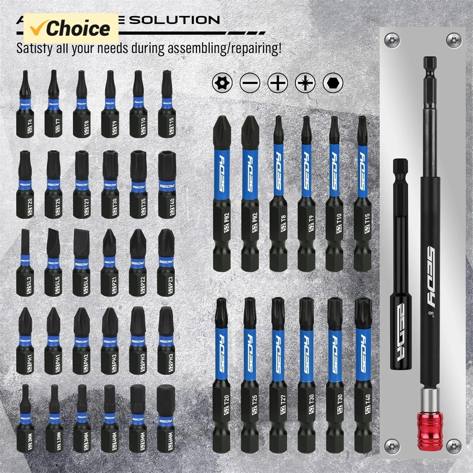 New, 80pcs Premium Magnetic Impact Nut Driver Set Metric & SAE With Socket Adapters, Bit Holder, Nut Driver, Universal Sockets
New, 80pcs Premium Magnetic Impact Nut Driver Set Metric & SAE With Socket Adapters, Bit Holder, Nut Driver, Universal Sockets
