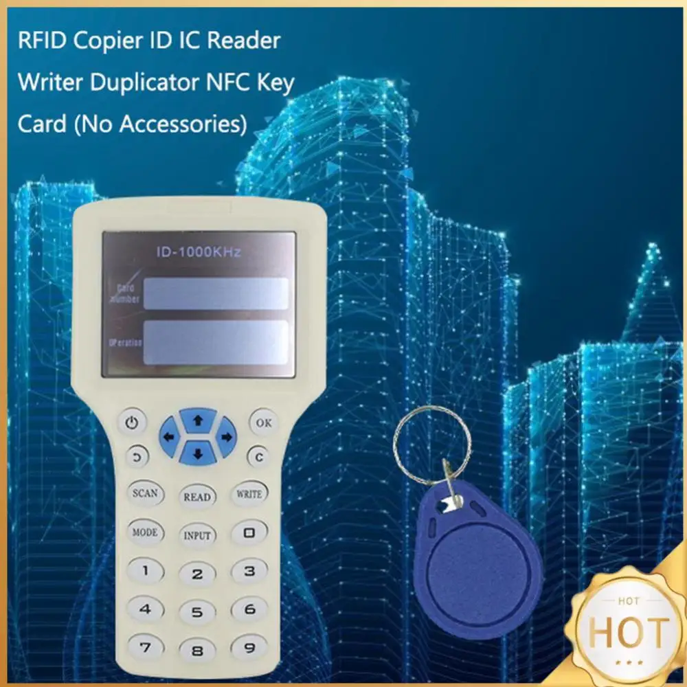 RFID Copier ID IC Reader Writer Encrypted Duplicator Programmer NFC Key Card Support Card Number Modification
RFID Copier ID IC Reader Writer Encrypted Duplicator Programmer NFC Key Card Support Card Number Modification