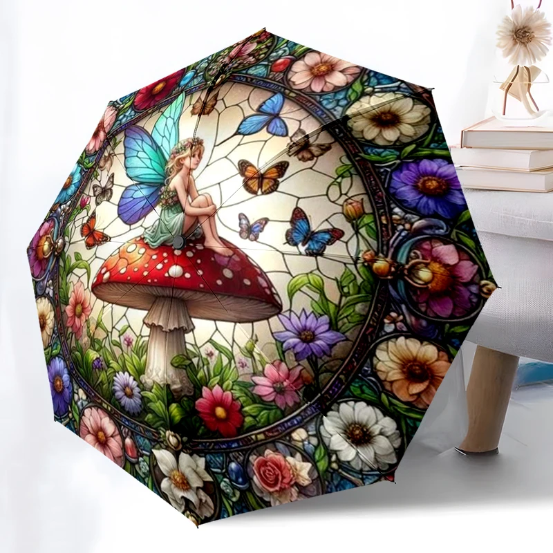 Зонт «Цветочная фея», 1 шт., легкий и портативный, железная рамка с 8 ребрами, идеально подходит для путешествий на открытом воздухе, аксессуары для дома, рождественские подарки
Зонт «Цветочная фея», 1 шт., легкий и портативный, железная рамка с 8 ребрами, идеально подходит для путешествий на открытом воздухе, аксессуары для дома, рождественские подарки