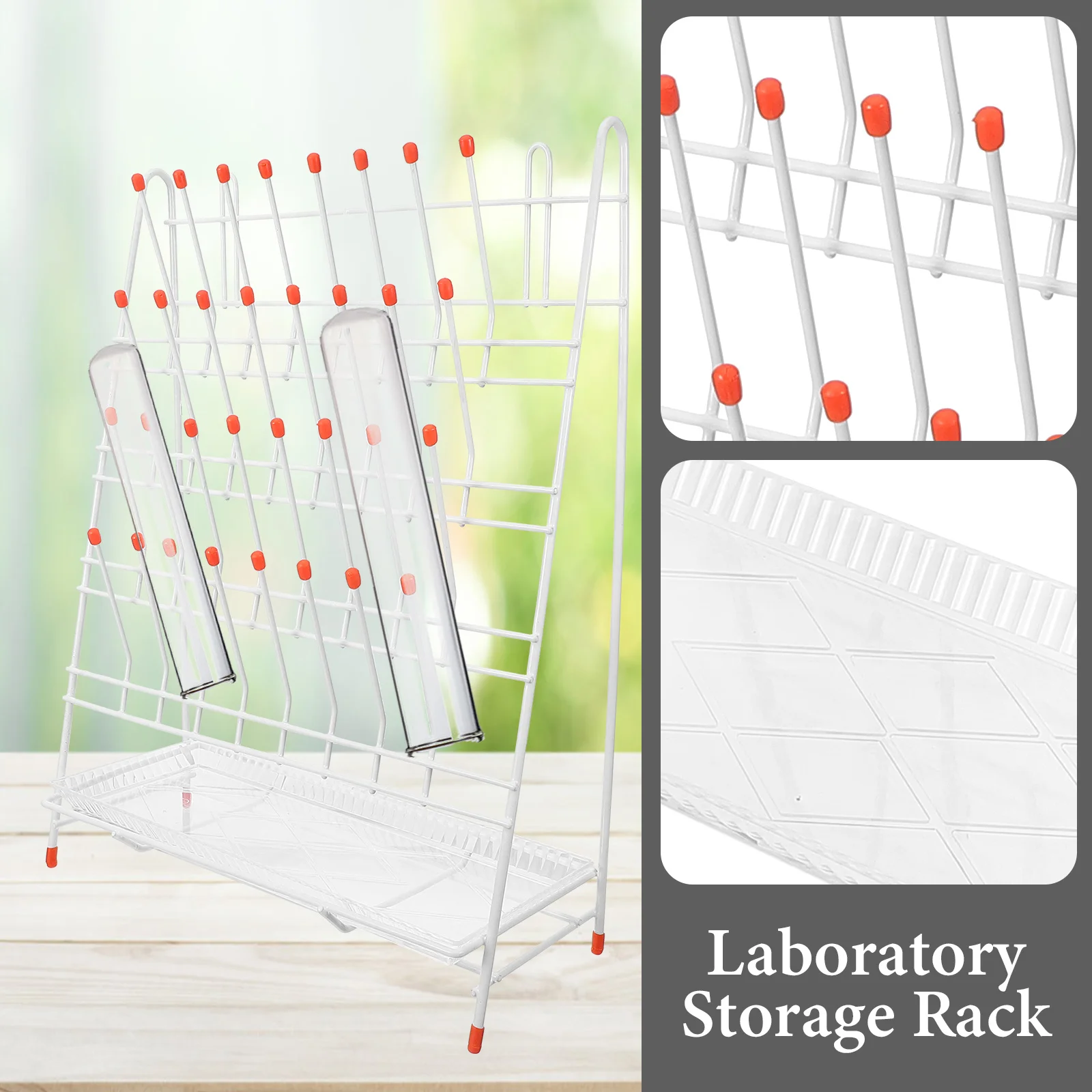 32-Hole Drying Rack for Labs Strong Metal Construction Test Tube Draining Holder Easy Glassware Stand
32-Hole Drying Rack for Labs Strong Metal Construction Test Tube Draining Holder Easy Glassware Stand