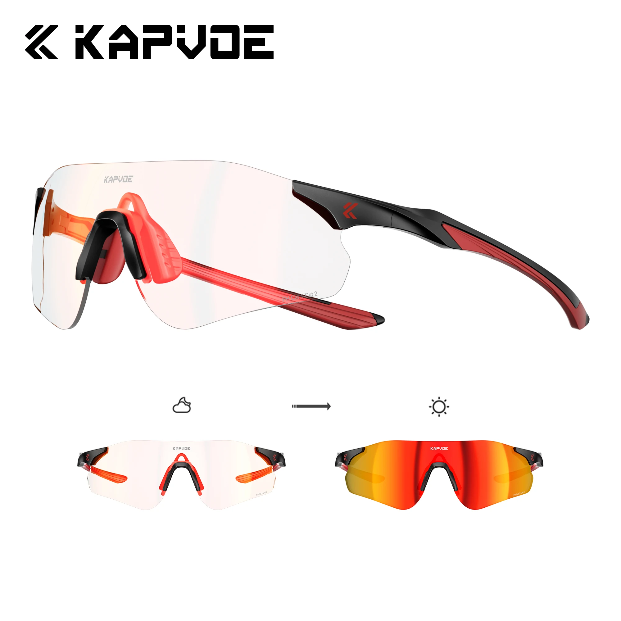 Kapvoe Photochromic Cycling Sunglasses Running Riding Glasses for Women Men UV400 MTB Sports Bike Professional Goggles 2026
Kapvoe Photochromic Cycling Sunglasses Running Riding Glasses for Women Men UV400 MTB Sports Bike Professional Goggles 2026