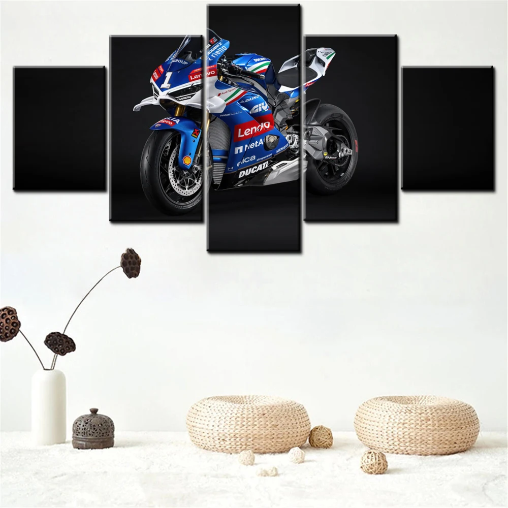 5 Pieces Canvas Wall Arts Poster Painting Black Dark Panigale V4 Tricolore Italia 2025 Wallpaper Home Decor Picture Printing Art
5 Pieces Canvas Wall Arts Poster Painting Black Dark Panigale V4 Tricolore Italia 2025 Wallpaper Home Decor Picture Printing Art