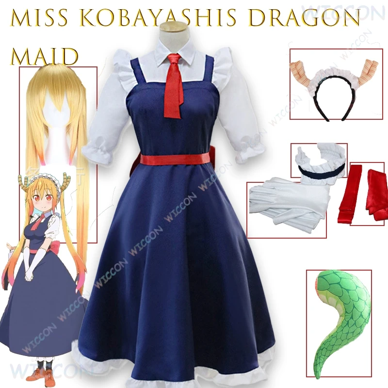 Miss Kobayashis Dragon Maid Tohru Cosplay Dress Uniform Anime Costume Official Kyoto Animation Cosplay Outfit Dress Halloween
Miss Kobayashis Dragon Maid Tohru Cosplay Dress Uniform Anime Costume Official Kyoto Animation Cosplay Outfit Dress Halloween