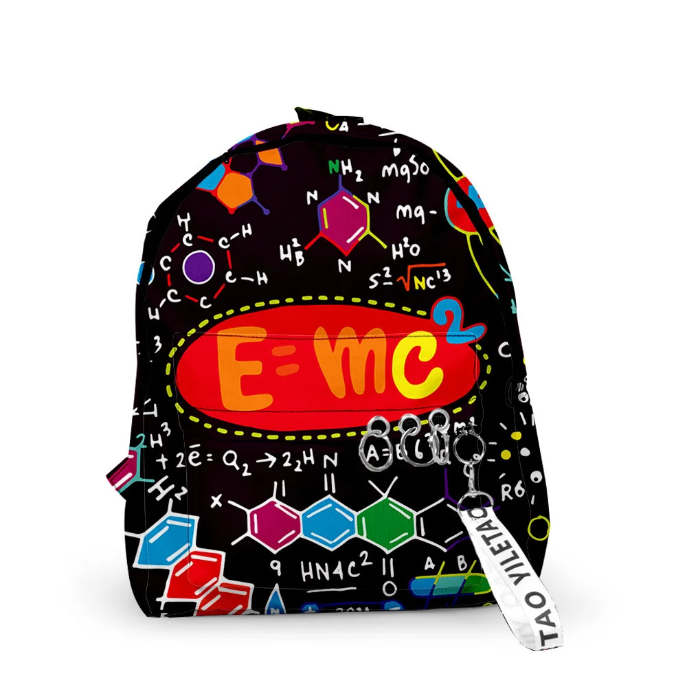 Cartoon Mathematical Formula Fun Chemistry Backpacks Boys/Girls School Bags 3D Keychains Oxford Waterproof Small Backpacks
Cartoon Mathematical Formula Fun Chemistry Backpacks Boys/Girls School Bags 3D Keychains Oxford Waterproof Small Backpacks