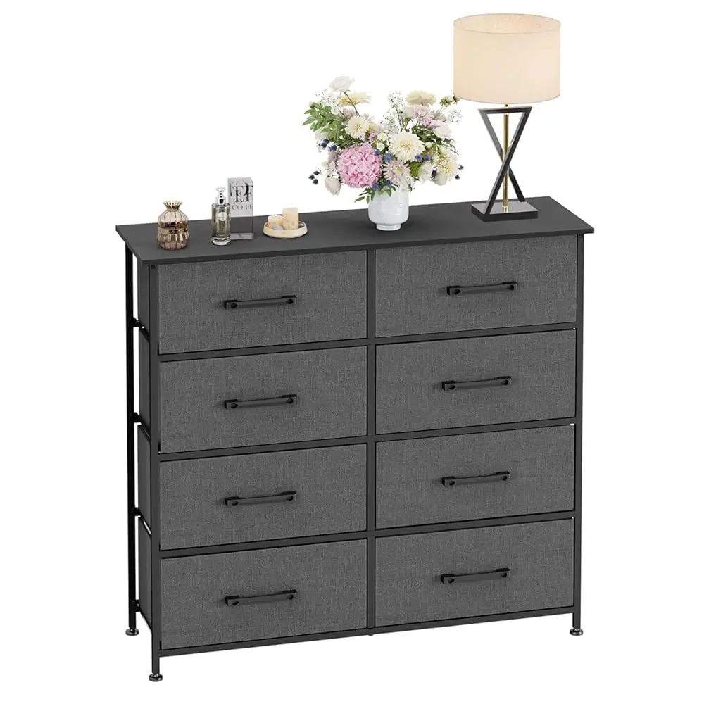 8-Drawer Fabric Dresser For Bedroom,Closet Dresser With Metal Frame And Wooden Top Tall Storage Tower For Closet,Living Room
8-Drawer Fabric Dresser For Bedroom,Closet Dresser With Metal Frame And Wooden Top Tall Storage Tower For Closet,Living Room