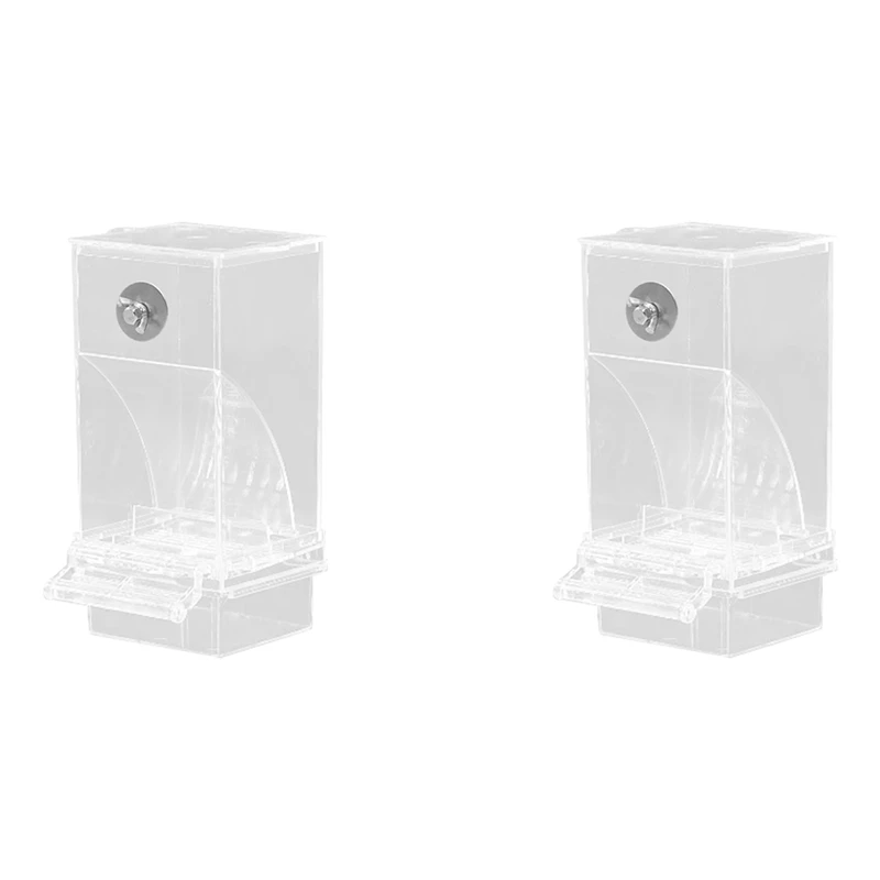 2X Transparent Bird Feeders Automatic Parrot Feeder Drinker Seed Food Container Cage For Small And Medium Parakeets
2X Transparent Bird Feeders Automatic Parrot Feeder Drinker Seed Food Container Cage For Small And Medium Parakeets